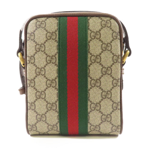 GUCCI GG GHW Ophidia GG Shoulder Bag 598127 PVC Coated Canvas