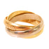 CARTIER Trinity Ring #51 US#4.25 18K Yellow Gold White Gold Rose Gold
