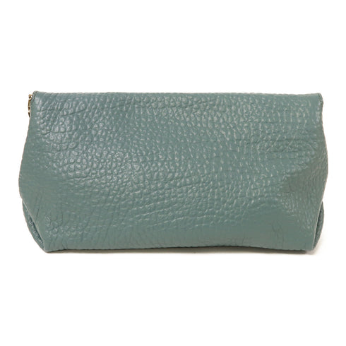 BURBERRY GHW Shoulder Bag Calfskin Leather Blue