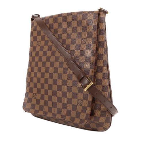 LOUIS VUITTON LV GHW Musette Shoulder Bag N51302 Damier Brown