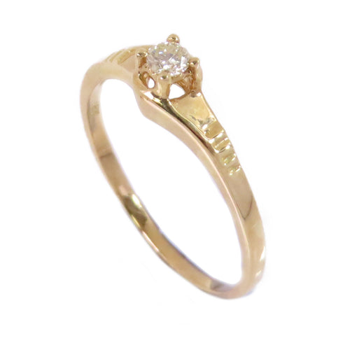 JEWELRY Diamond Ring US#6.75 18K Yellow Gold