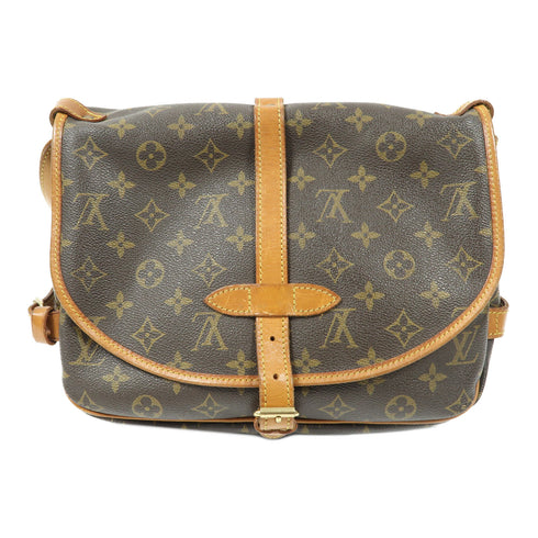 LOUIS VUITTON LV GHW Saumur 30 Shoulder Bag M42256 Monogram Brown v2