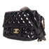 CHANEL CC GHW Chain Shoulder Bag Patent Leather Black
