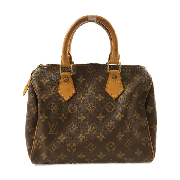 LOUIS VUITTON LV GHW Speedy 25 Hand Bag M41528 Monogram Brown v2