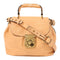 Chloe GHW 2 Way Shoulder Bag Calfskin Leather Apricot