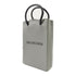 BALENCIAGA SHW 2 Way Shoulder Bag Calfskin Leather Gray
