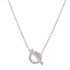 HERMES Finesse Pendant Necklace Diamond 18K White Gold