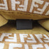 FENDI GHW Mini Sunshine Bag 2 WayvShoulder Bag Handbag Tweed Brown/White