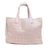 CHANEL CC GHW New Travel Line Tote Bag Handbag Nylon Pink