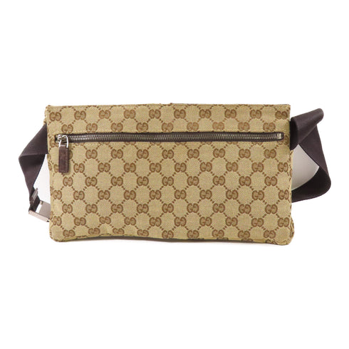GUCCI GG SHW Waist Bag 28566 Canvas Brown