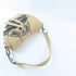 Christian Dior CD SHW Saddle Shoulder Bag Jute Canvas Beige Black