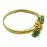 Fine Jewelry Jade Ring 24K Yellow Gold
