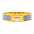 HERMES GHW Clic H Bracelet Metal Gold/Blue