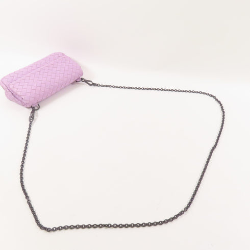BOTTEGA VENETA Chain Shoulder Bag B0402364IP Calfskin Leather Purple
