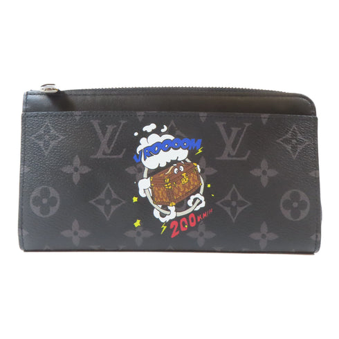 LOUIS VUITTON LV SHW Zippy Dragonne Wallet M80994 Monogram Eclipse Black