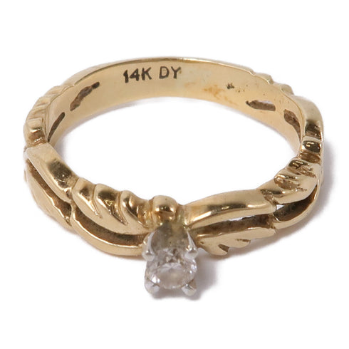 JEWELRY Diamond Ring 14K Yellow Gold US#5.25