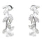 TIFFANY&CO Olive Leaf Hoop Diamond Ring Earrings 18K White Gold 7.8g