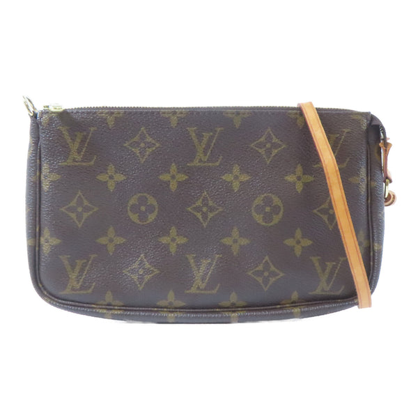 LOUIS VUITTON LV GHW Pochette Accessories Handbag M51980 Monogram Brown