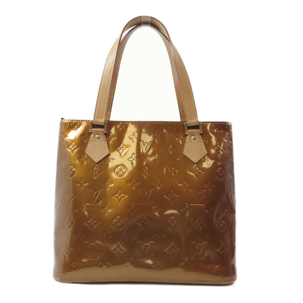 LOUIS VUITTON LV GHW Vernis Houston Shoulder Bag M91122 Vernis Brown