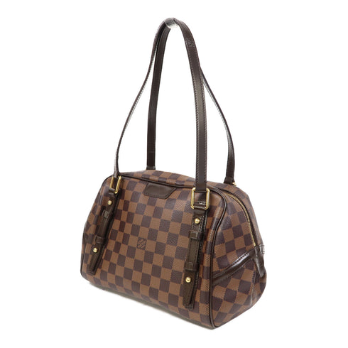 LOUIS VUITTON LV GHW Rivington Shoulder Bag N41157 Damier Ebene Brown