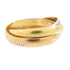 CARTIER Trinity Ring Cartier#49 US#4.25 18K Yellow Gold White Gold Rose Gold