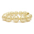 CHANEL CC Bracelet 96P PVC Metal Gold/White