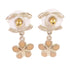 CHANEL CC GHW CC Earrings V19 Metal