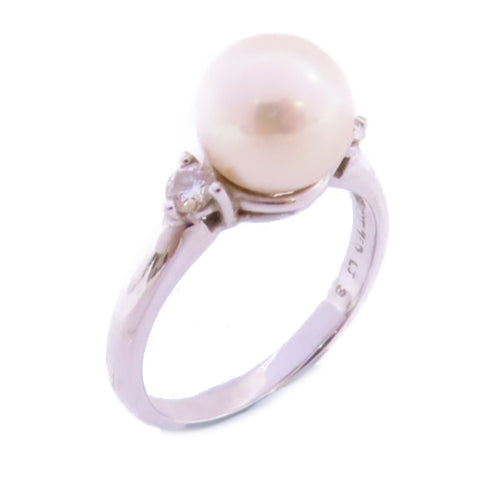 JEWELRY Pearl Ring US#5.25 18K White Gold