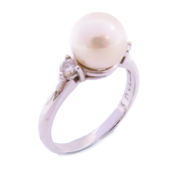 JEWELRY Pearl Ring US#5.25 18K White Gold