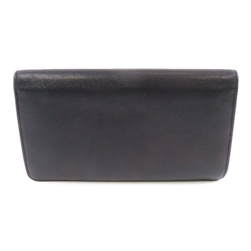 CHANEL CC SHW Long Wallet Calfskin Leather Black