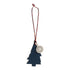 HERMES Christmas Tree Charm Epsom Leather Purple Navy
