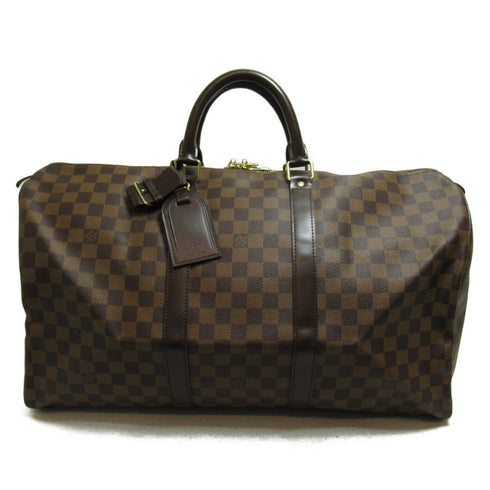 LOUIS VUITTON LV GHW Keepall 50 Boston Travelling Bag N41427 Damier Brown