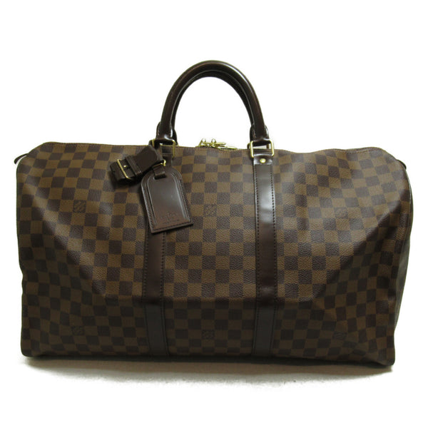 LOUIS VUITTON LV GHW Keepall 50 Boston Travelling Bag N41427 Damier Brown