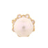FINE JEWELRY 14.5ct Pearl 1.76ct Diamond Ring US#6.25 18K Yellow Gold