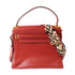 Valentino GHW 2 Way Shoulder Bag Calfskin Leather Red