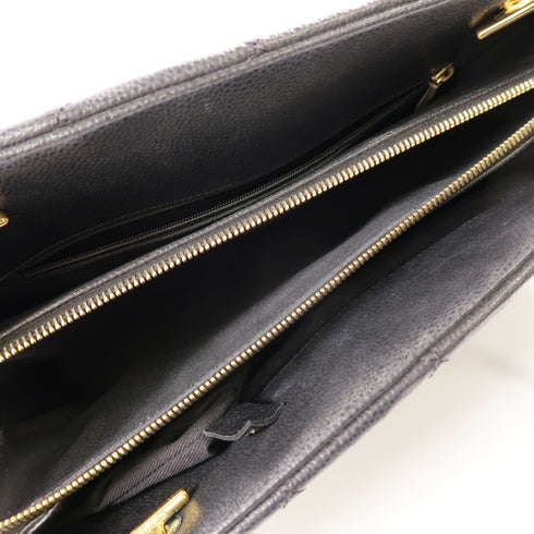 CHANEL CC GHW Hand Bag Shoulder Bag Calfskin Leather Black