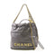 CHANEL CC GHW Mini Chanel 22 2 Way Chain Shoulder Bag Crossbody Leather