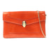BVLGARI GHW Chain Shoulder Bag Patent Leather Orange