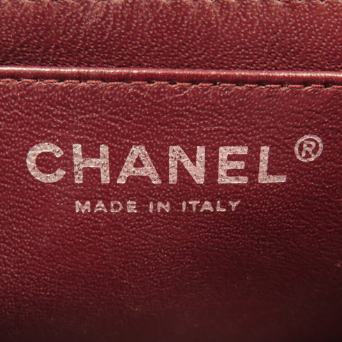 CHANEL CC SHW Mini Classic 17 Chain Shoulder Bag A35200 Lambskin Black