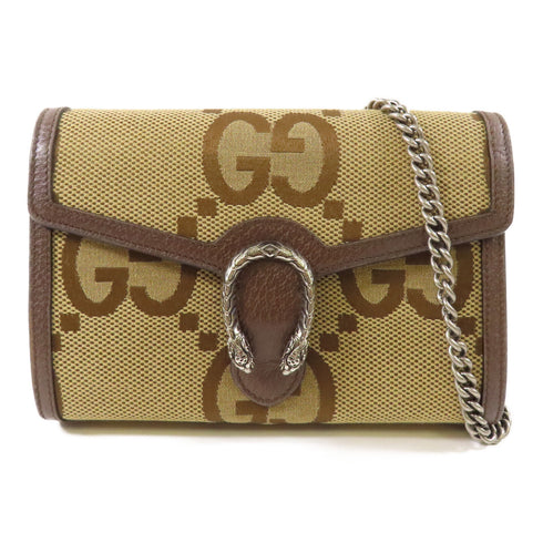 GUCCI GG Love Parade Chain Shoulder Bag 401231 Canvas Brown