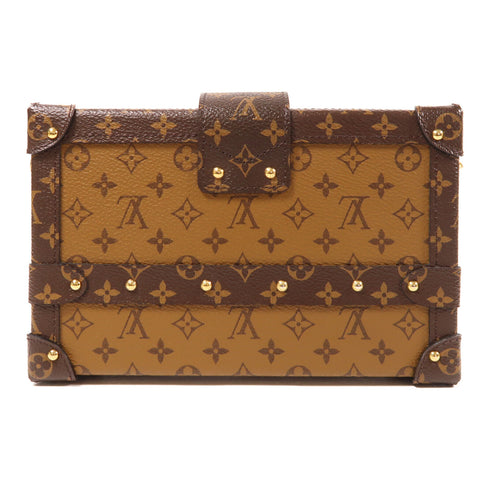 LOUIS VUITTON LV GHW Petite Malle Shoulder Bag Monogram Reverse M45960 Brown