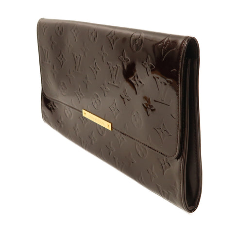 LOUIS VUITTON LV GHW Robertson Clutch Bag Monogram Vernis M91548 Red