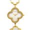 Van Cleef & Arpels Alhambra Quartz Watch VCARD68000 18K Yellow Gold White