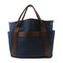 HERMES PHW Pansage Groom 2 Way Shoulder Bag Canvas Blue Navy Feu