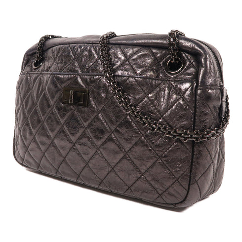 CHANEL CC Chain Shoulder Bag Calfskin Leather Black