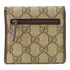 GUCCI GG GHW Wallet 212099 Coated Canvas Brown
