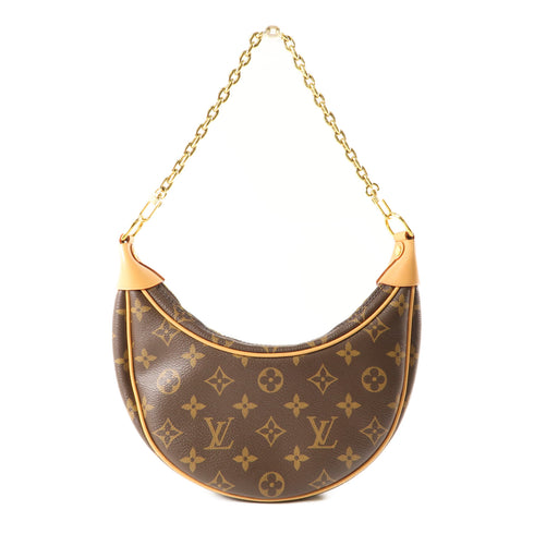 LOUIS VUITTON LV GHW Loop 2 Way Shoulder Bag M81098 Monogram Brown v1