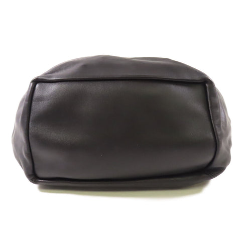 LOEWE GHW Squeeze Chain Shoulder Bag A914NCHX01 Calfskin Leather Black