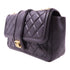 CHANEL Quilted CC GHW Chain Shoulder Bag Lambskin Leather Black v9