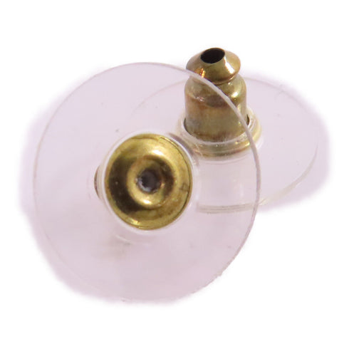 CHANEL CC GHW CC Earrings C21/K Metal Rhinestone PVC